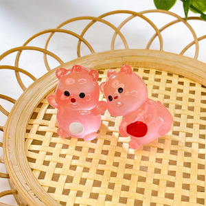 DIY Cartoony Stereo Luminous <strong>Ruby</strong> Pendant Small Resin Keychain Accessories Homemade Model Jewelry with Cute Pattern - Product Image 3