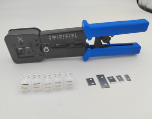 เครื่องย้ำสายอีแซดแบบหลายฟังก์ชันเครื่องทำจากสเตนเลสสตีล Cat6 Cat5สายแลน5e แมว6ตัว - Product Image 4