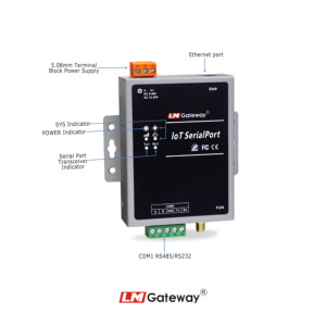 LM SerialPort 101 Serial Converter WiFi Mqtt Tcp Iot Modbus Gateway Bidireccional Transparente RS232 RS485 a Servidor de dispositivo Ethernet - Product Image 3