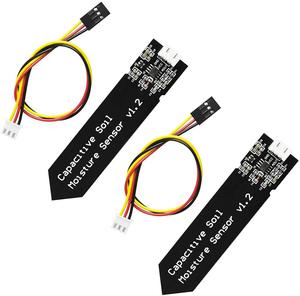 Sensor capacitivo de suelo negro de alta sensibilidad, módulo V1.2, resistente a la corrosión para Arduino para Raspberry Pi