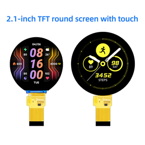 Módulo LCD TFT pequeño de 2,1 pulgadas con resolución 480*480 SPI + interfaz RGB Panel táctil de pantalla redonda de 30 pines para sistemas integrados - Product Image 2