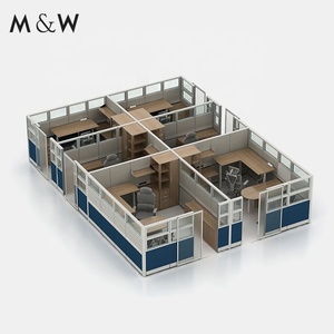 M & W Mỹ Ngân Hàng Dự Án Bảng Vòng Phân Vùng Modular Đồ Nội Thất L Hình Dạng Văn Phòng Tủ - Product Image 2