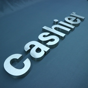 Kelly Logo dinding huruf logam 3D besar kustom tanda 3D kedap air luar ruangan untuk Hotel & Mall Tampilan Iklan & dekorasi - Product Image 1