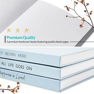 Custom Hardcover Blank Page Faux Coffee Table <strong>Books</strong> Factory Made Decorative <strong>Book</strong> Set 3 Real Noteooks in Slipcase - Product Image 5