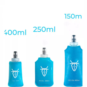 150ml 250ml 450ml tùy chỉnh không thấm nước gấp TPU cắm trại đóng mở bình mềm chạy đi xe đạp Cắm Trại Đi Bộ Đường Dài - Product Image 3