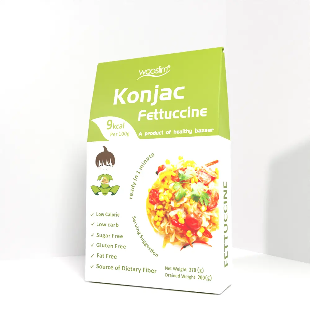 China OEM Baixas calorias Keto food instant Shirataki Noodles Fabricantes produzir Riz de Konjac com Glúten free