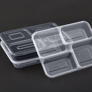 Hộp Đựng Mang Đi Nhà Hàng Phun <span class=keywords><strong>PP</strong></span> An Toàn Dùng Trong Lò Vi Sóng Dùng Một Lần Hộp Đựng Thực Phẩm Cắm Trại Hộp Cơm Bento Có Nắp - Product Image 4
