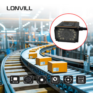 LONVILL自動コマンドスキャン自動データマトリックスCode39 EAN13 IP65産業用コンベヤー固定2Dコードスキャナー - Product Image 6