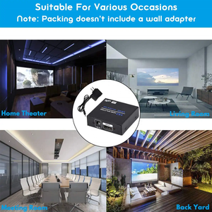 4K @ 60 para HDMI Splitter 2 puertos 1 en 2 salidas UHD Mini modelo V1.4 4K * 2K Distribuidor de video con potencia 4K