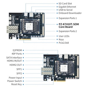 PuZhi-Kit de evaluación Xilinx, placa de desarrollo FPGA con PCIE, USB, SFP, K410T, para desarrolladores, Xilinx, 410T, XC7K410, 1 unidad, 1 unidad