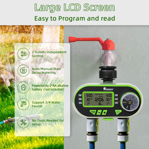 Sistema di irrigazione intelligente frequenza manuale Timer agricolo per il giardino irrigazione promozione programmatore Standard - Product Image 5
