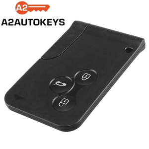 10X A2AUTOKEYS 3 ปุ่ม ID46 ชิป 433 MHZ รถฉุกเฉินสมาร์ทรีโมทคีย์สําหรับ Renault Megane 2 การ์ด II - Product Image 1