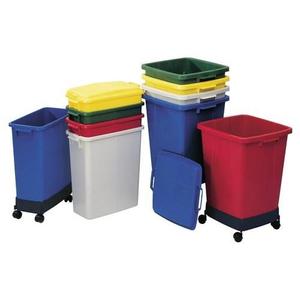 Graf H590xW285xD555mm Red PE 60L Open-Top Waste Bin Kitchen Trash Can and <strong>Garbage</strong> <strong>Container</strong> <strong>Built</strong>-<strong>in</strong> HDPE Structure - Product Image 1