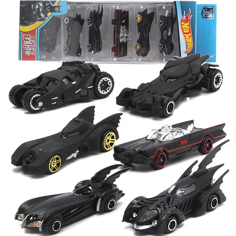 Vendita calda auto giocattolo in lega Die-cast Superhero Cars Model kit Cool Bat Car Toys regalo di compleanno per bambino
