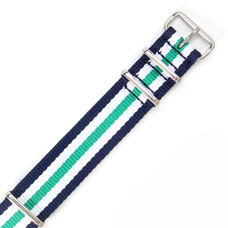 Five-color green - steel color buckle