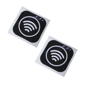 Etiqueta Adhesiva RFID NFC para redes sociales, etiqueta de código Qr programable de alta calidad con incrustación en blanco - Product Image 1