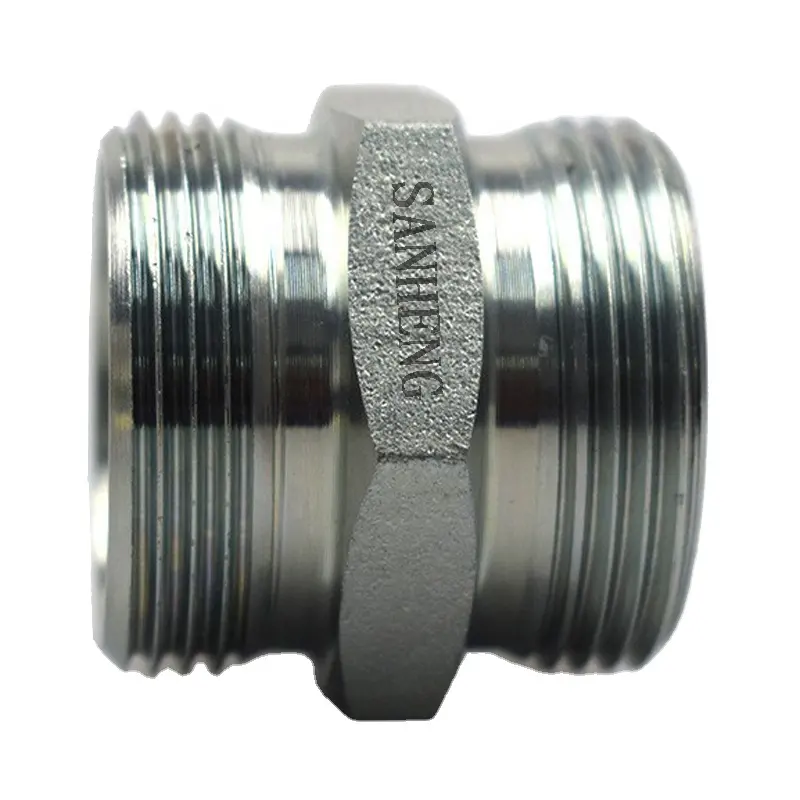 SanhengISO 9001認定ステンレス鋼油圧直管継手ユニオンメートル法1フェルールバイトタイプ圧縮