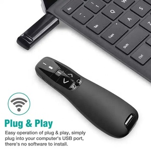 2.4G RF Wireless Presenter puntatore Laser pagina PPT penna rotante telecomando Air Mouse presentazione multifunzionale punto Laser - Product Image 4