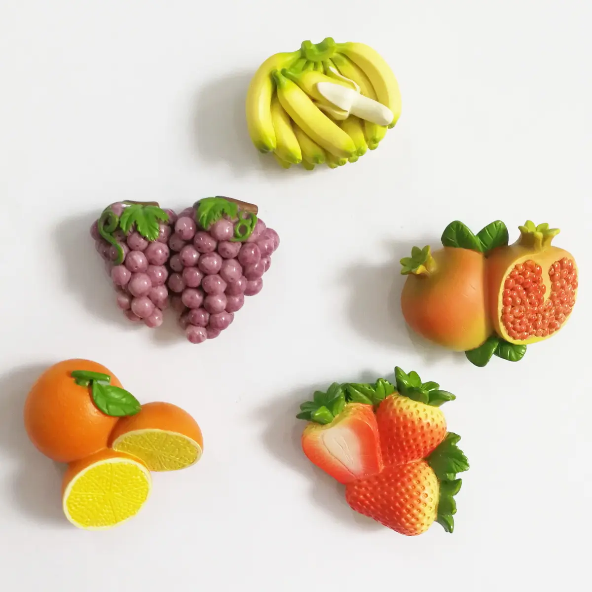 Driedimensionale Creatieve Fruit Granaatappel Thema Koelkastmagneten Epoxyhars Folk Ambachten Magnetische Accessoire