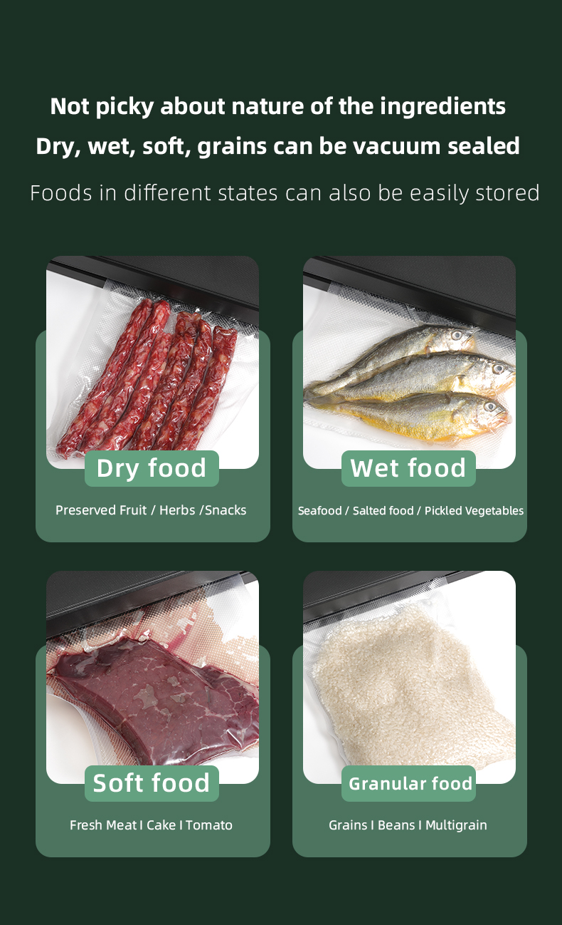 2022 New Household Detachable Vacuum Food Sealer Washable Vaccum Packing Machine for Home Use