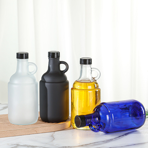 500毫升1L 1.5L 2L 3L 4L大容量加州酒罐咆哮者玻璃瓶，带小手柄和盖子 - Product Image 5