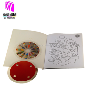 免费样品图画书蜡笔软封面着色书印刷儿童胶版印刷成人绘画书 - Product Image 6
