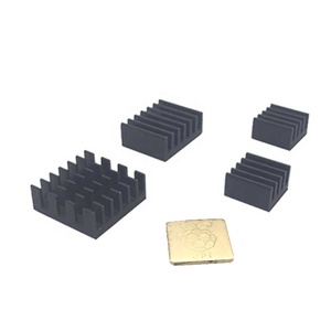 5pcsヒートシンクキット4pcsシルバー/ブラックアルミニウムヒートシンク、1pc銅ラディアドール、Raspberry Pi 4B RPiCM4モジュール用接着剤付き - Product Image 2