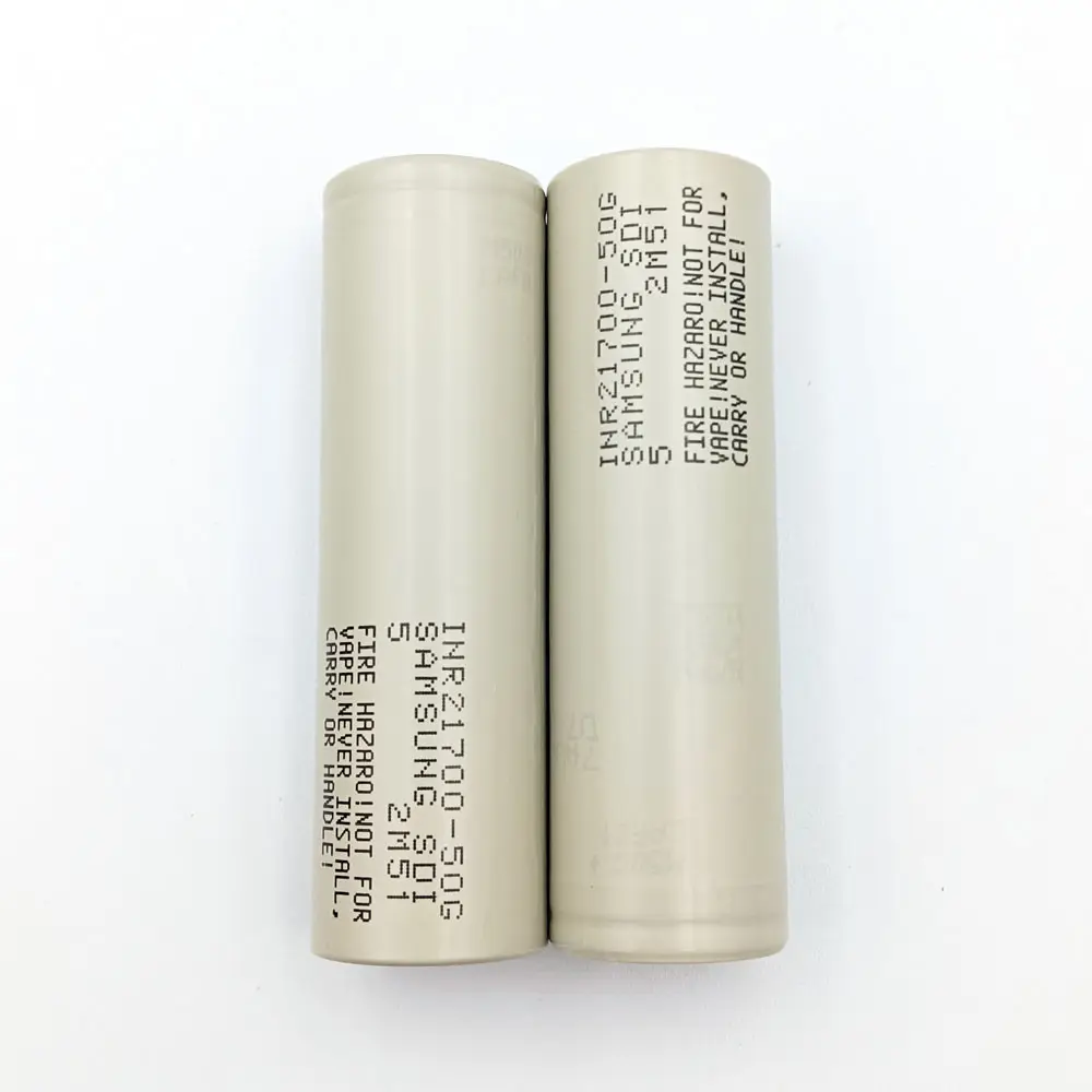 Batteries Li-Ion rechargeables INR21700 50G 3.7V 5000mAh pour Samsung 21700- 50G vente en gros