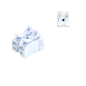 Bloque de terminales de conexión rápida de 2 polos con conexión de cable doble para cableado 2, 5 mm2 - Product Image 5
