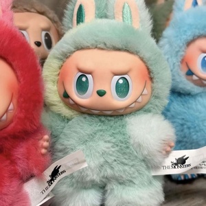 Kawaii Labubu V3动作图独家乙烯基毛绒怪物装饰模型高级包装方便退货政策全新 - Product Image 1