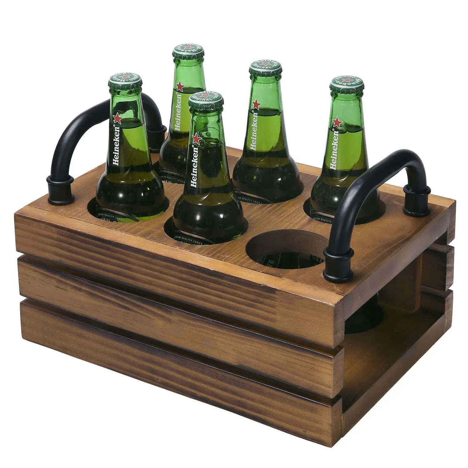 Новый портативный деревянный держатель для бутылок вина под заказ