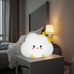 2025 nóng bán đơn giản của trẻ em phòng ngủ màu sắc đám mây ánh sáng ban đêm dễ thương đèn Silicone gel với ngủ ánh sáng ban đêm - Product Image 5