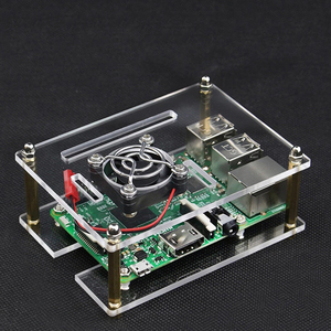 <strong>Raspberry</strong> <strong>Pi</strong> 4B Cluster <strong>Case</strong> with Cooling Fan Heatsink <strong>Stackable</strong> Acrylic Plates <strong>Case</strong> for <strong>Raspberry</strong> <strong>Pi</strong> 4B/3B+/2B - Product Image 4