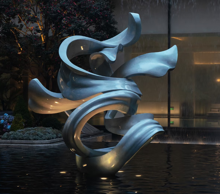 Sculpture en acier inoxydable 8