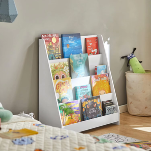 Özel vitrin rafı dekorasyon kitap standı ahşap açık kitaplık depolama çocuk Bookends kitaplık - Product Image 1