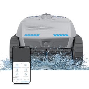 Airrobo เครื่องมือทำความสะอาดสระว่ายน้ำอัจฉริยะไร้สาย, เครื่องมือทำความสะอาดสระว่ายน้ำแบบหุ่นยนต์ไร้สายควบคุมผ่านแอป PC200ระยะไกล - Product Image 1