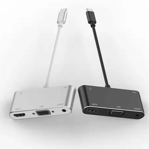5 in 1 USB-C集线器HDMI VGA 3.5音频AUX usbC充电USB 3.0 4K HDMI适用于笔记本电脑跨国适配 - Product Image 5