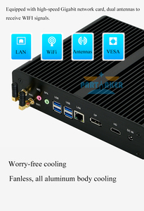 Partaker第11世代ファンレスミニPCCore i71165G7ゲーミングPCマイクロデスクトップコンピューターNUC4K HTPC 2 * DDR4 M.2 PCIe SSD Win 11 Pro - Product Image 6