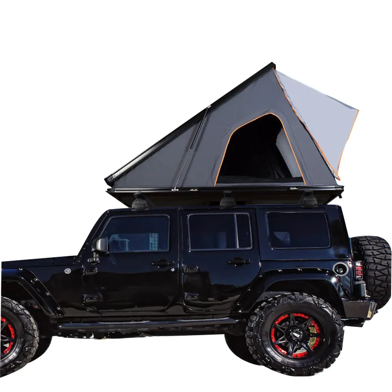 3-4 persone 4x4 campeggio triangolo in alluminio hard shell tenda da tetto tenda da tetto per auto