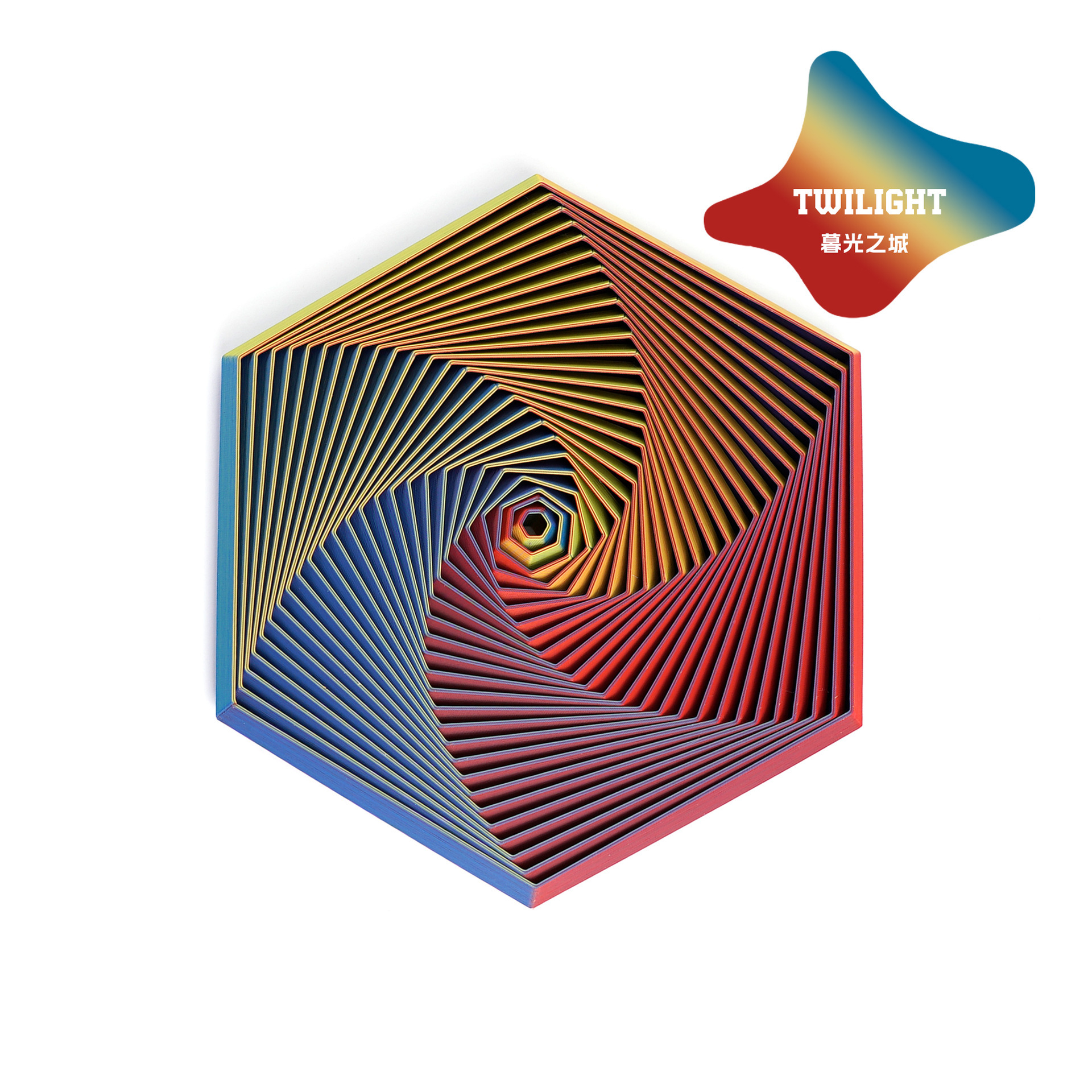 Decompression disk large-neon city