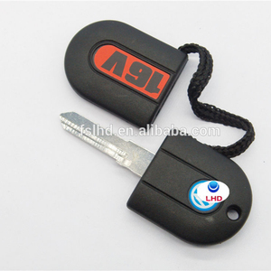 <strong>New</strong> Style Pill Remote Transponder Car <strong>Key</strong> Shell Fob for V-W 16V MK2 Golf GTI HU49 Uncut Blade with LED Light - Product Image 6