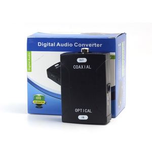 Convertidor de fibra óptica a señal coaxial Entrada de señal óptica digital Salida de señal coaxial Adaptador de video 5,1 Convertidor de audio