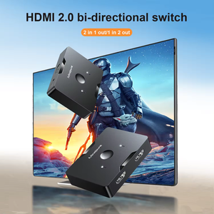 Mindpure 3 puertos HDMI Switch 3 puertos Dual bidireccional 1 en 2 2 Entrada 1 salida HDMI Switcher Splitter 4K HDCP2.2 Convertidores de video