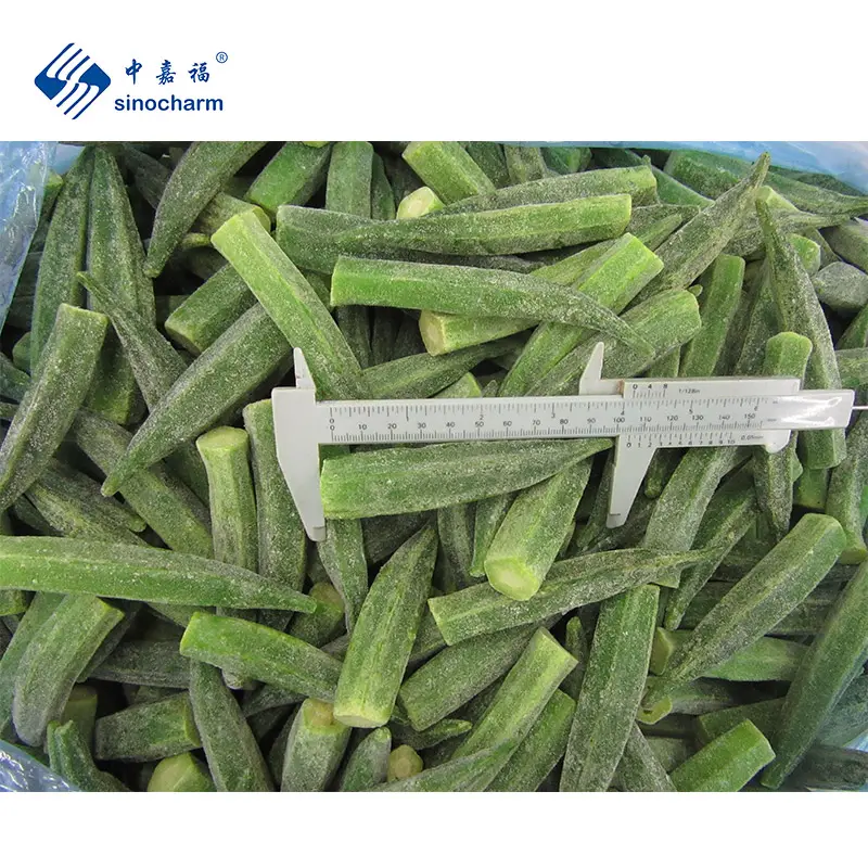 Sinocharm BRC approvato A Grade Frozen Fresh Okra Lady Finger /Frozen Fresh Green gombo/gombo in vendita congelato