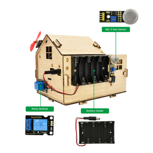 Kit di casa intelligente di vendita calda per progetti di automazione di avviamento Arduino Kit di componenti elettronici per casa in legno - Product Image 4