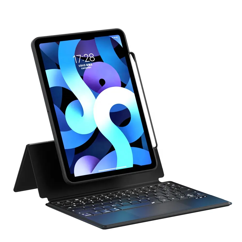 Mayorista Personalización Teclado Táctil Con Luz Ajuste Backplane Keyboard Case Para iPad Pro Wireless Case Para iPad 11 pulgadas 10,9