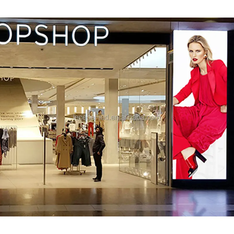 Lecede publicidad LED pantalla de visualización banner cartelera para tiendas