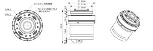 BLDC Motor uygulanan robotik kollar Robot eklemleri yüksek tork harmonik dişli Motor redüktörü - Product Image 5