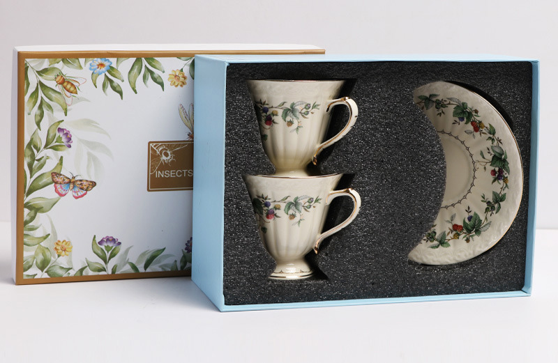 green-Double cup and saucer gift box