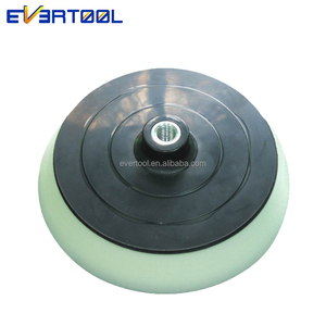 EVERTOOL 180mm White Extra Soft Edge Rotary Backing Plate Hook &amp; Loop Back-<strong>up</strong> <strong>Pad</strong> Hook and Loop <strong>Backer</strong> - Product Image 3